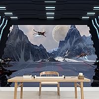 Vista 1 de wall26 - Papel mural autoadhesivo para pared (tamaño grande), diseño de impresión del futuro