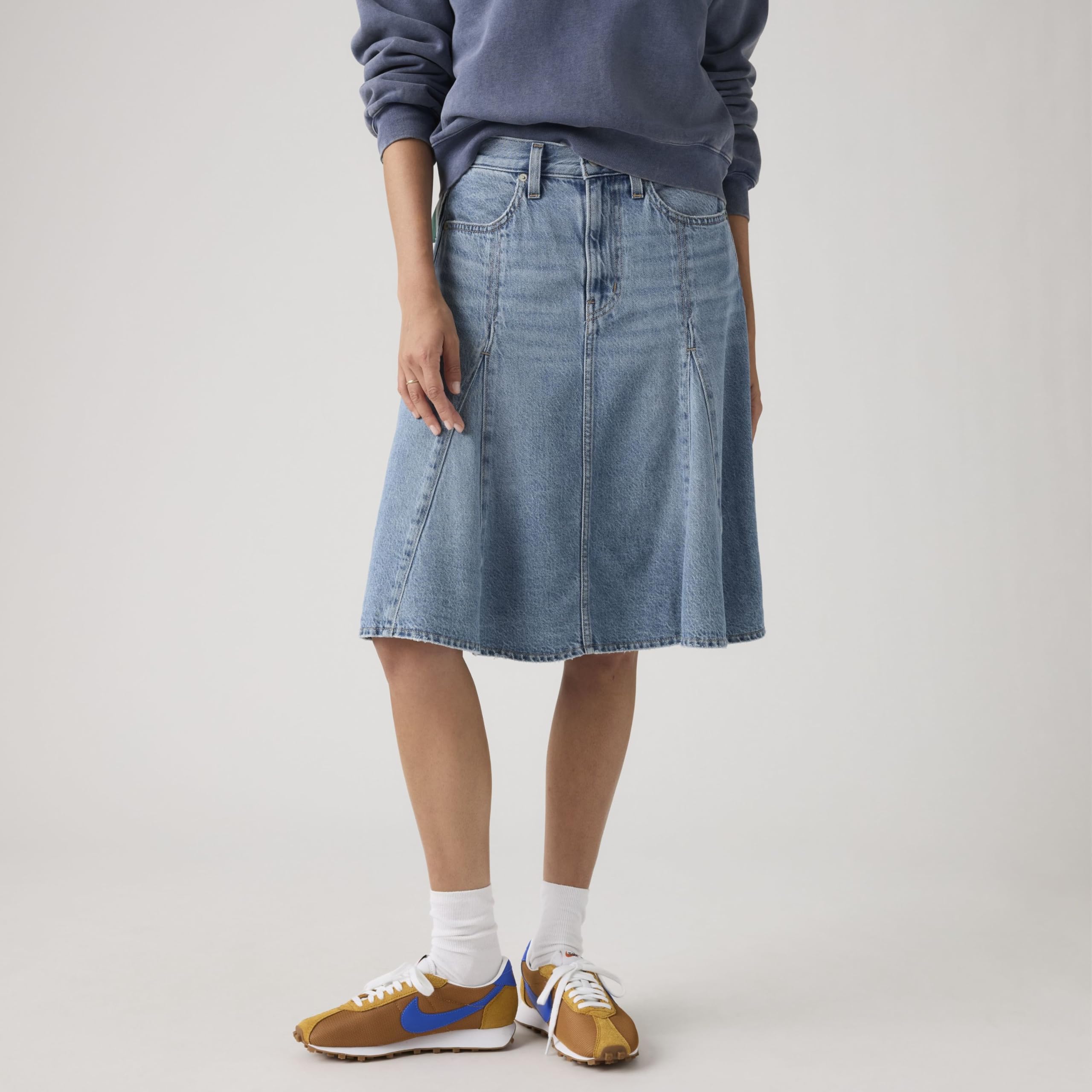 Levi's Godet Knee Length Skirt Good Grades Tenc