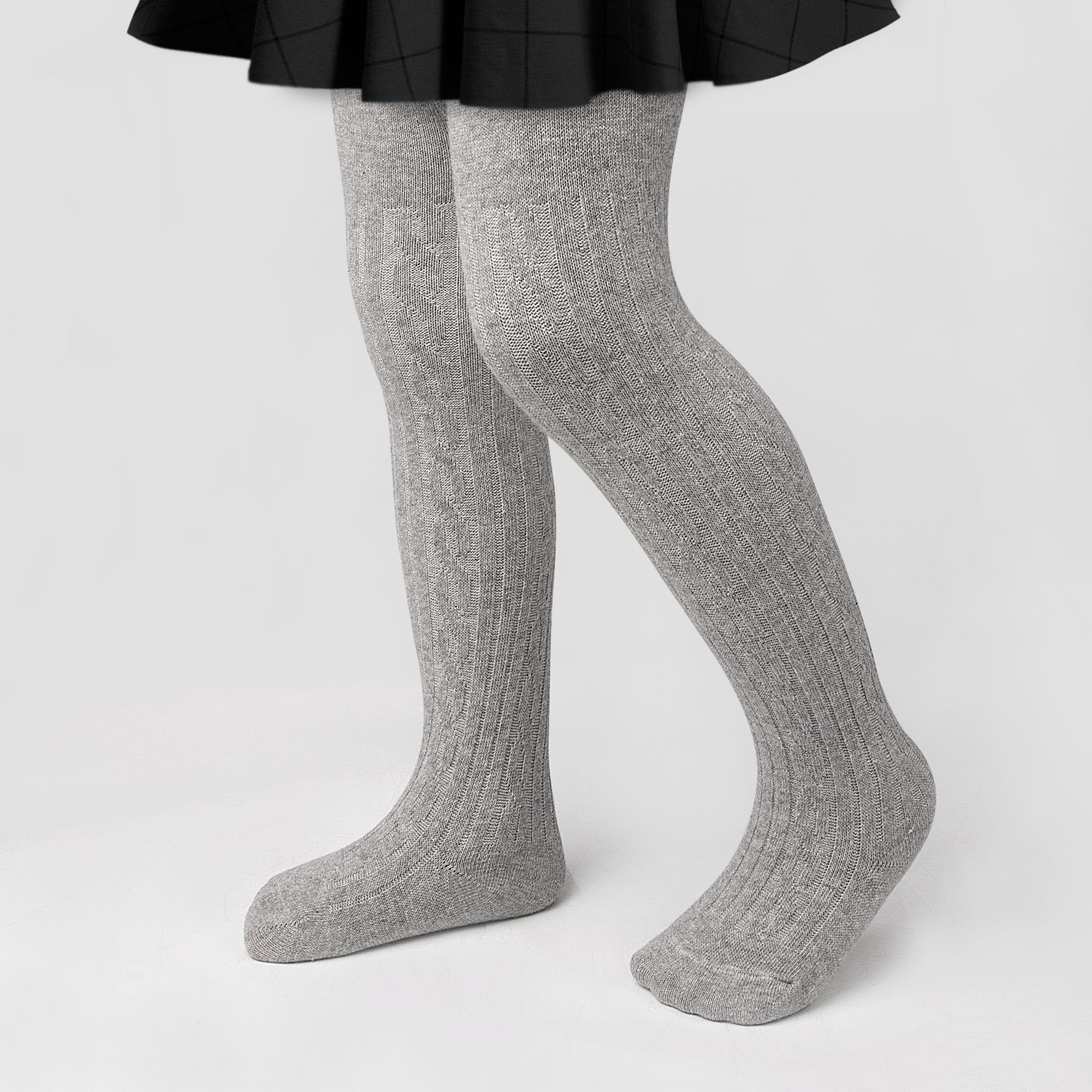 ZERULETS Collant per bambini e bambine, in cotone, per bambini, 4 paia, per 6 mesi, 6 anni