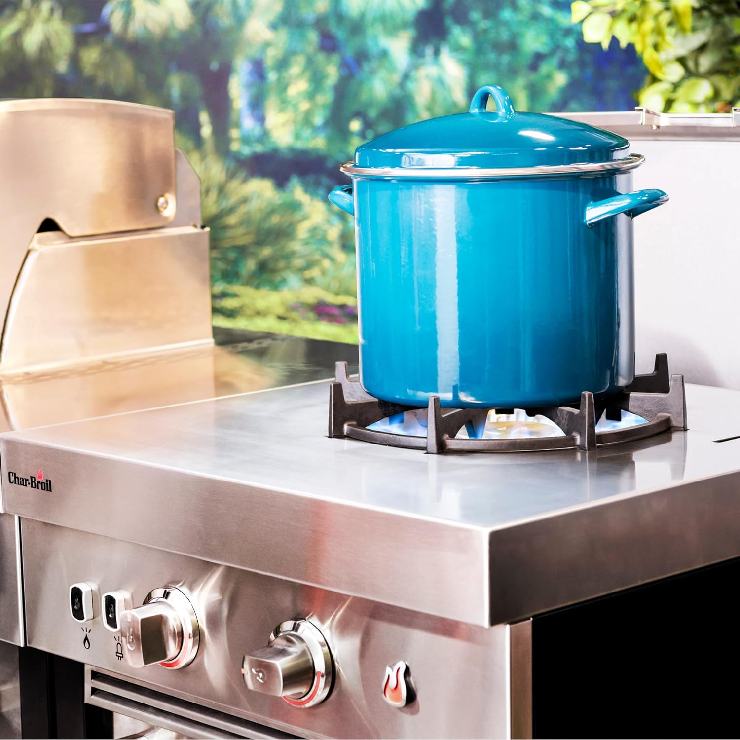 Char-Broil Medallion Series Modular Outdoor Kitchen Dual Fuel Convective 2-Burner Propane Gas Stainless Steel Stove Top - 463246218