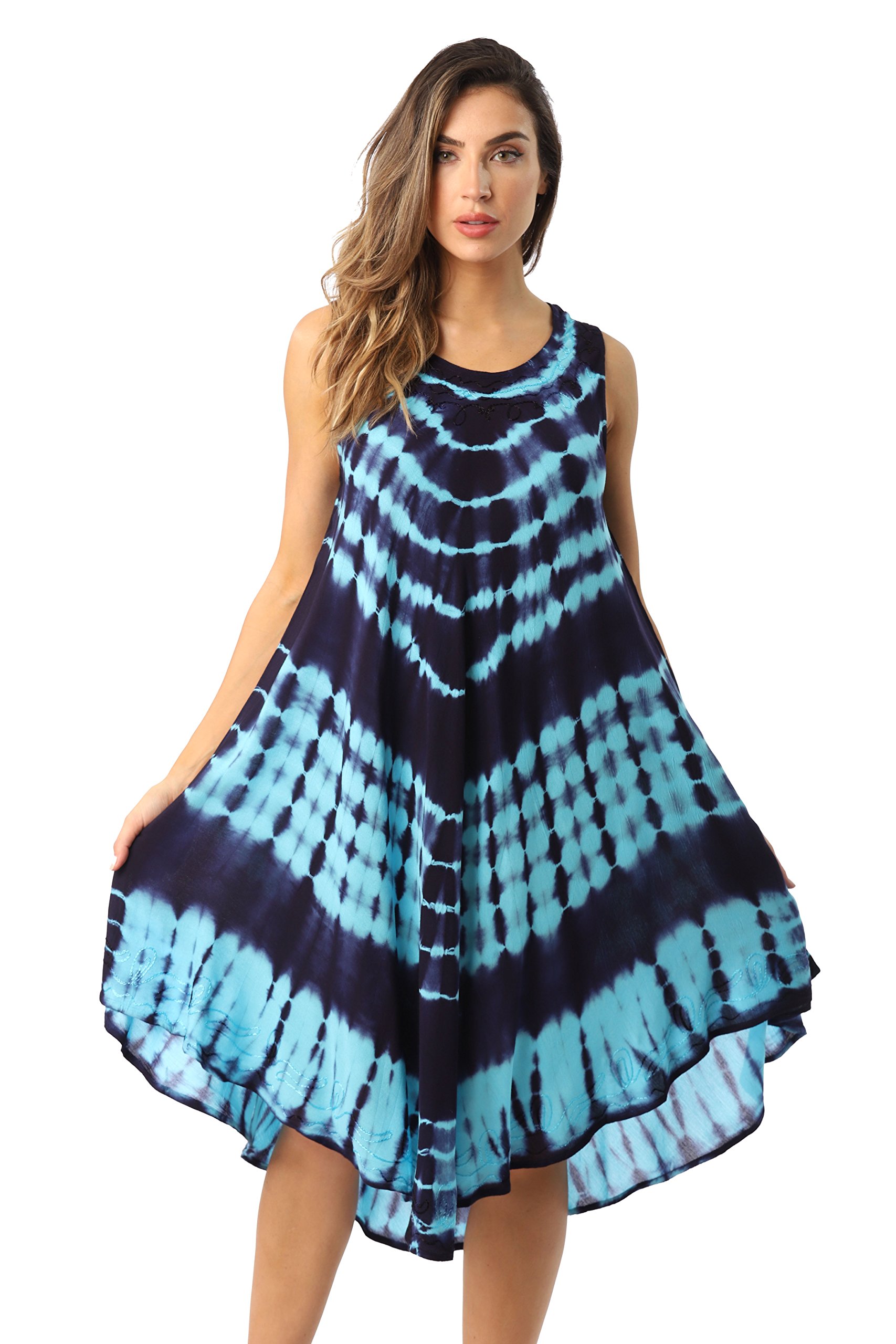 Riviera SunTie Dye Summer Dress - Beach Cover Up