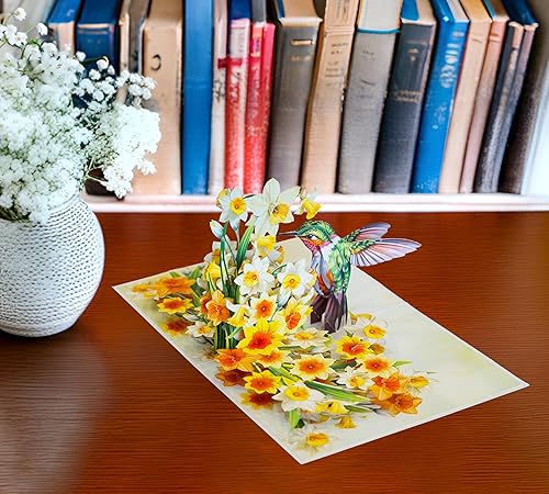 Miniatura 9 de Tarjeta de cumpleaños emergente, tarjeta de cumpleaños 3D desplegable para el día de la madre, aniversario, agradecimiento y agradecimiento (tamaño