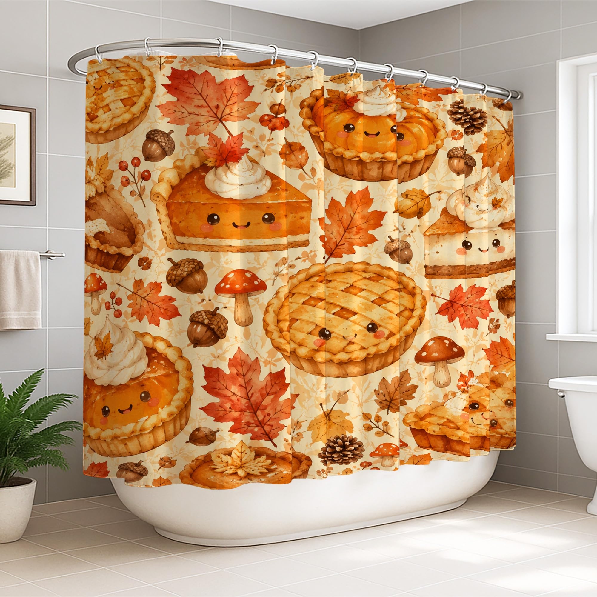 Rideau de douche lavable anti-éclaboussures 274 x 183 cm avec crochets