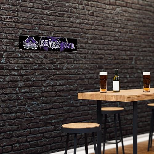 Vista 110 de Rico Industries Letrero de plástico de la NCAA de plástico de 4 x 16 pulgadas Alternativo