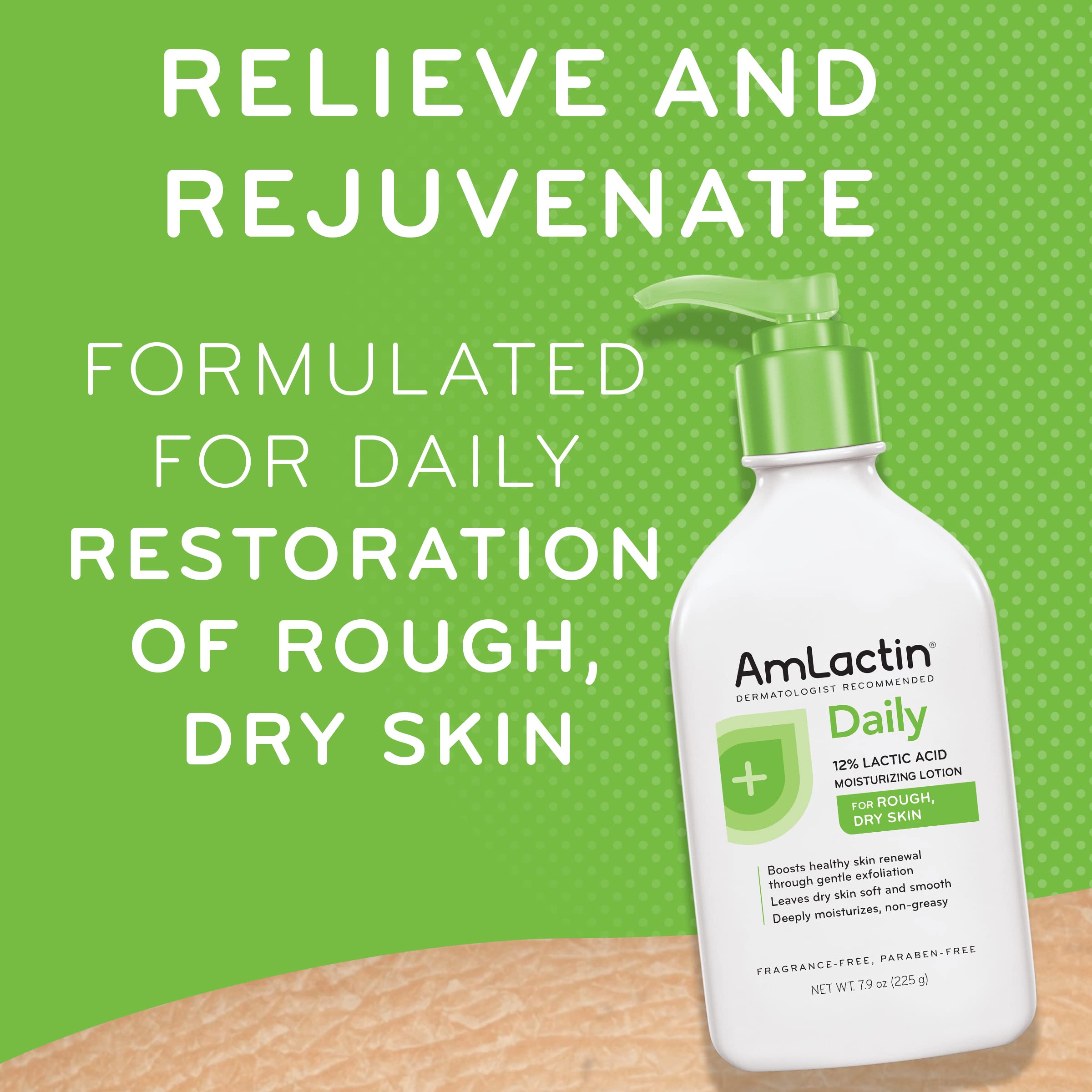 AmLactin Daily Moisturizing Body Lotion, Moisturizing Lotion for Dry