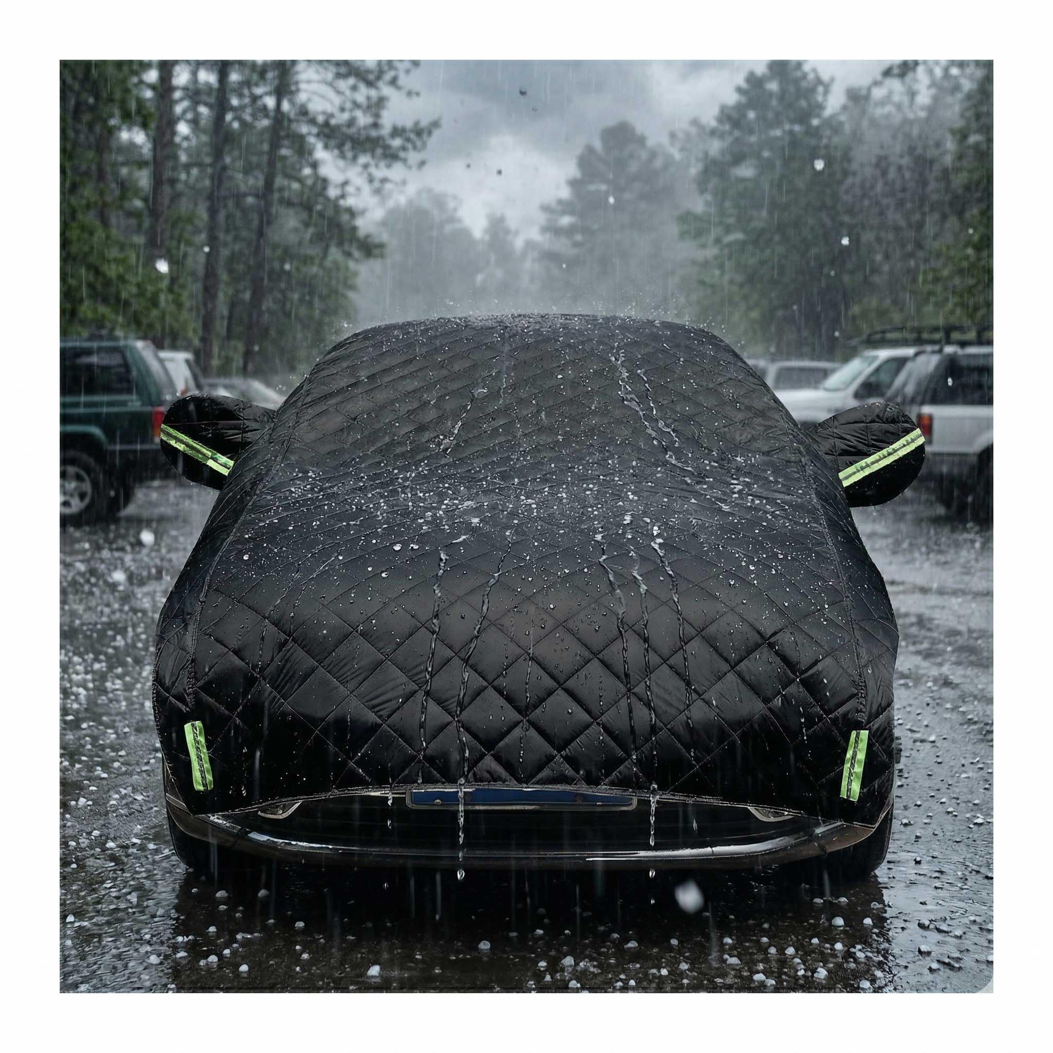 Telo Copriauto Antigrandine Per Peugeot 108,Telo Copri Auto Esterni,Mezza Copertura per Macchina Impermeabile Antigrandine Protezione Per Tutte Le Stagioni-GG435