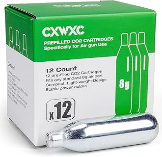 - 8 Gram/ 12 Gram/ 88 Gram CO2 Cartridges for Paintball - CO2 Cylinder CO2 Cartridges for Airsoft, Air Gun, Pepper Gun P2P HDP 50 Compact