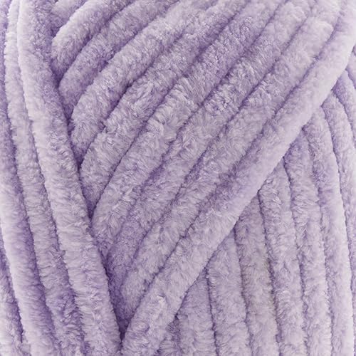 Miniatura 9 de Loops & Threads Sweet Snuggles Yarn - Hilo sólido para tejer, ganchillo, tejido, artes y manualidades, color plateado, paquete de 18 unidades