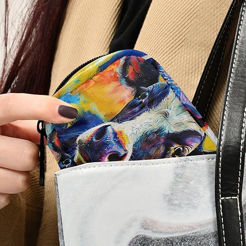 Miniatura 5 de Sletend Pastillero divertido de vaca para 7 días, pastillero de viaje, bolsa organizadora de pastillas con cremallera, bolsa portátil semanal para