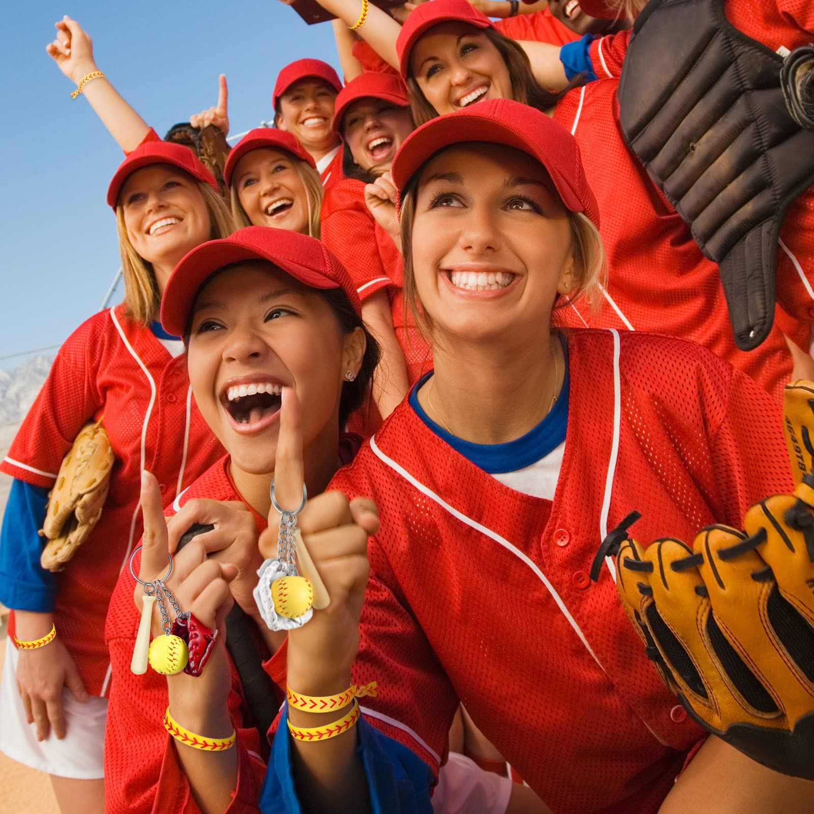 Amazon.co.jp: bardsxgfg(あき) ソフトボールキーホルダー ミニ