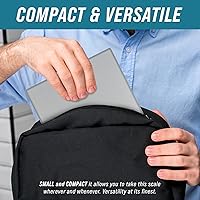 Vista 7 de Smart Weigh Professional USPS Postal Scale with Tempered Glass Platform, Multiple Weighing Modes and Tare Function, Silver Shipping Scale, Platform