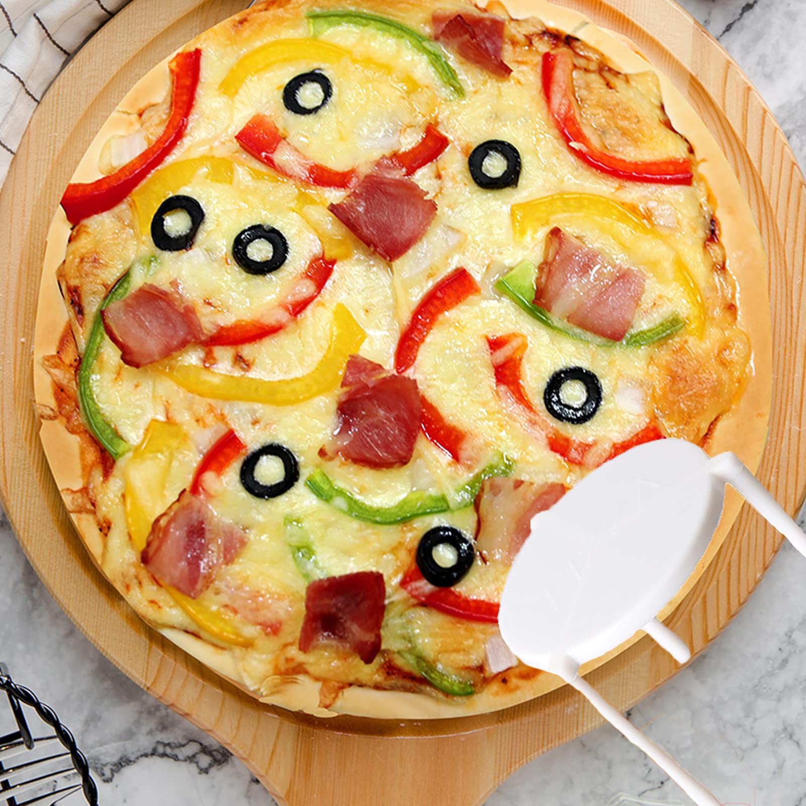 100 Supporti Treppiede Per Pizza - In Plastica Bianca, Per Ristoranti, Catering E Asporto - Foto 10