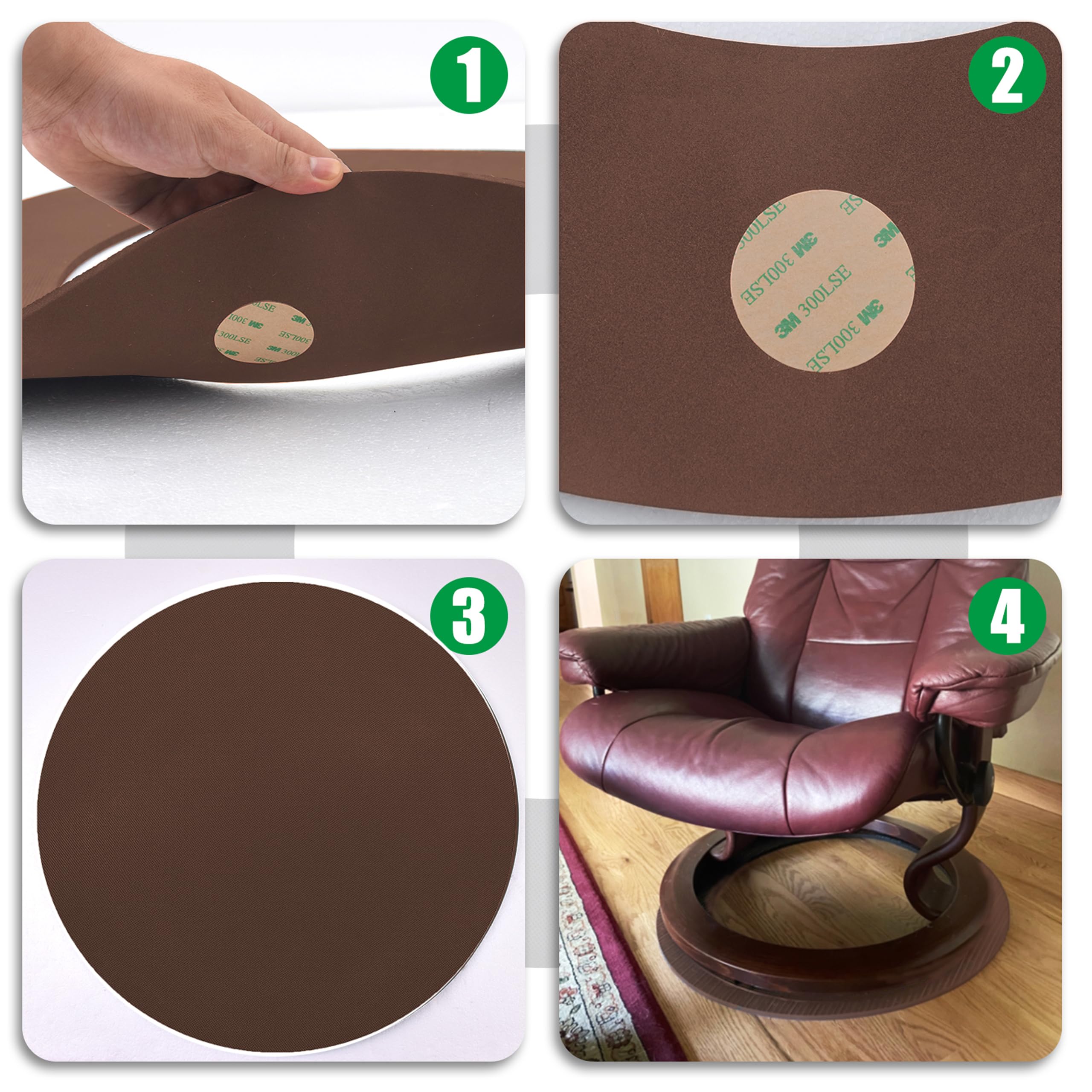 2 almohadillas de goma antideslizantes para muebles reclinables, pinzas de muebles, almohadillas de agarre, almohadillas antideslizantes para muebles, protector de suelo de madera dura, se adapta a
