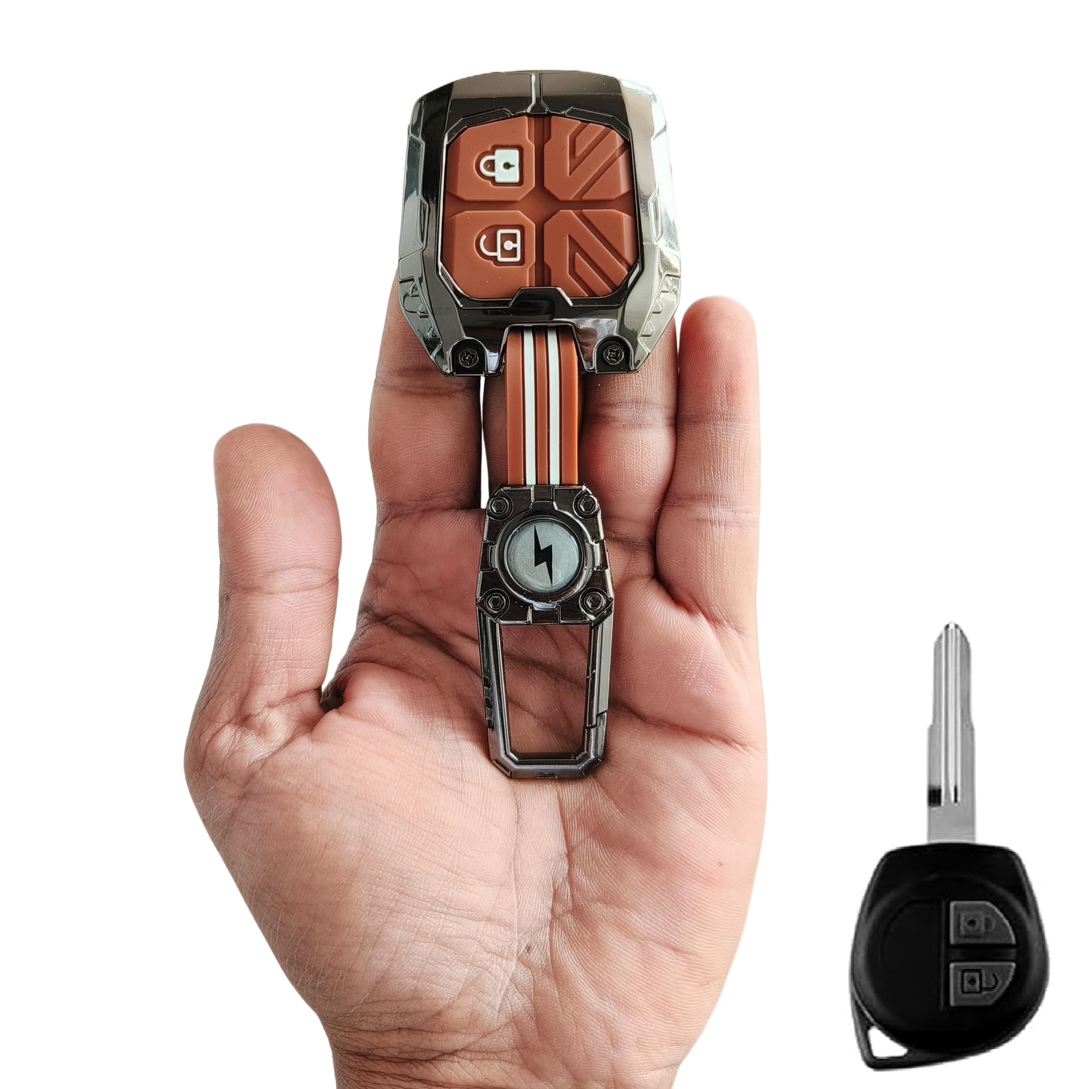 FEEL365 Metal Transformer Smart Car Key Cover for Maruti Suzuki