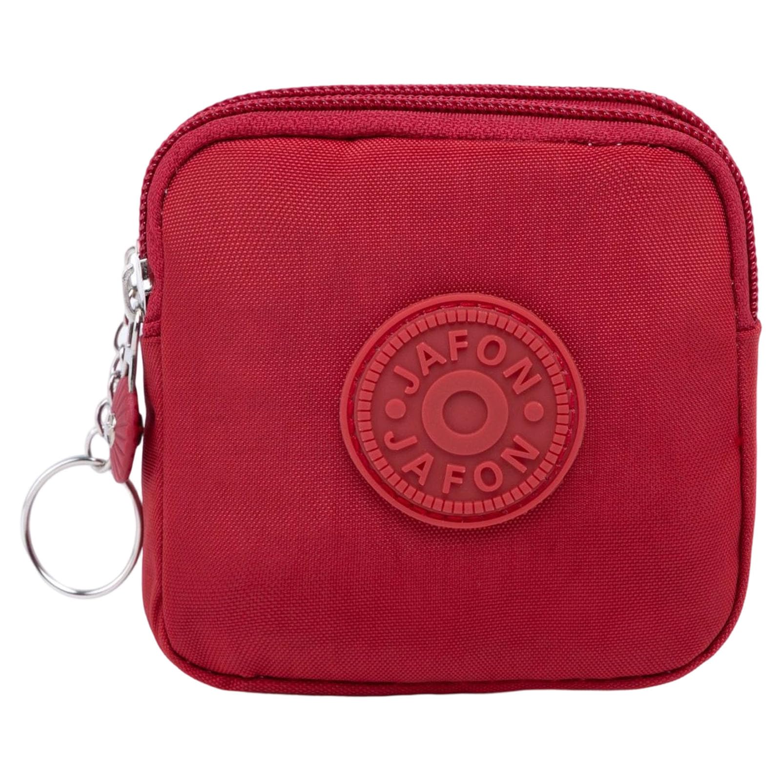 Xjdzineq Multiple Color Pouches Waterproof Nylon Materials Travel Accessory Storage Safe Closure Designs Minimalists Keychain Pouches Storage for Coin