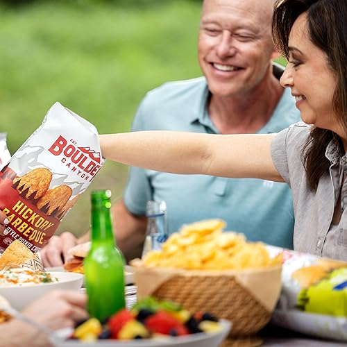 Miniatura 7 de Boulder Canyon Paquete Variado de Papas Fritas Estilo Kettle con Aceite de Aguacate, 18 Unidades - Sin Gluten, Sin OGM, Barbacoa Hickory, Sal Marina