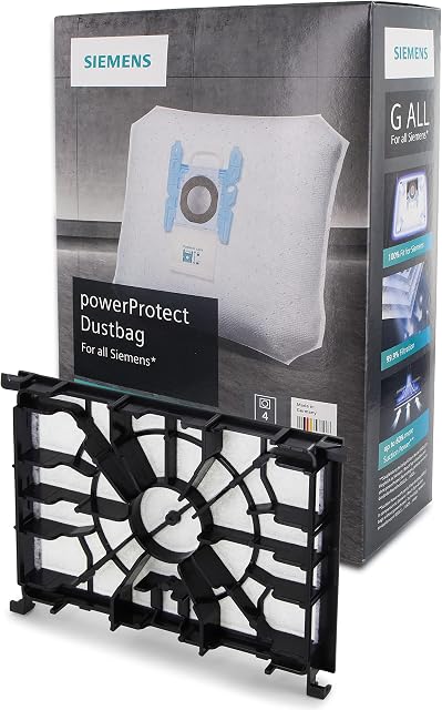 DL-pro Zestaw 1 x filtr silnika 4x worek do odkurzacza typ G All pasuje do Siemens Z4.0 Z7.0 Q8.0 00577117 577117 pasuje do odkurzacza Bosch VZ41FGALL MoveOn GL-30 GL-40 Perfectionist Allergy