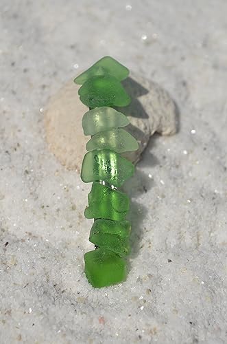 Miniatura 7 de Delicadas sombras de cristal de mar verde y aguamarina francés, pinza para el pelo, 2.362 in