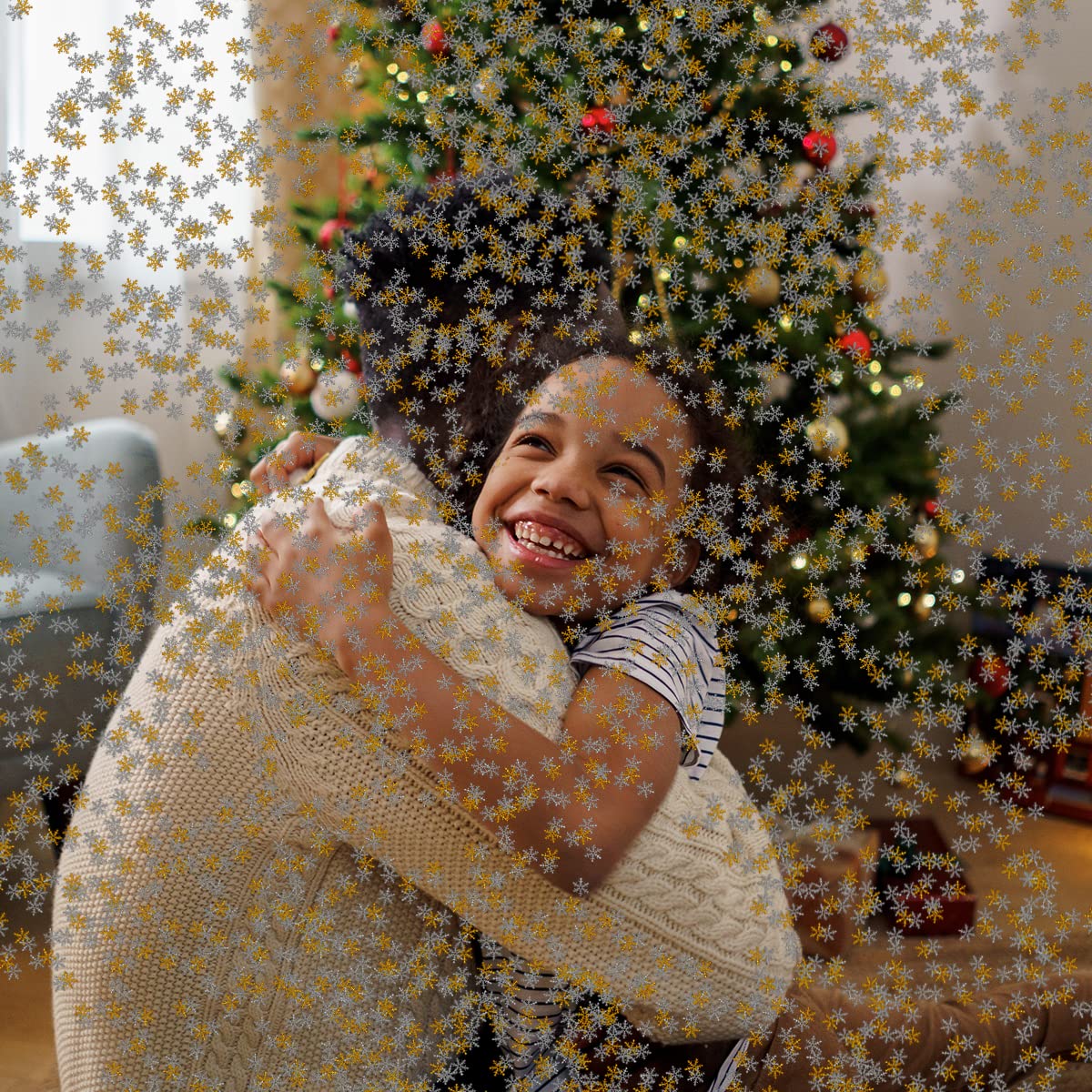 Jagowa 600PCS Tiny Glitter Snowflake Christmas Decoration Ornaments Shimmer Artificial Snowflake Winter Christmas Party Wedding Decor - Image 4