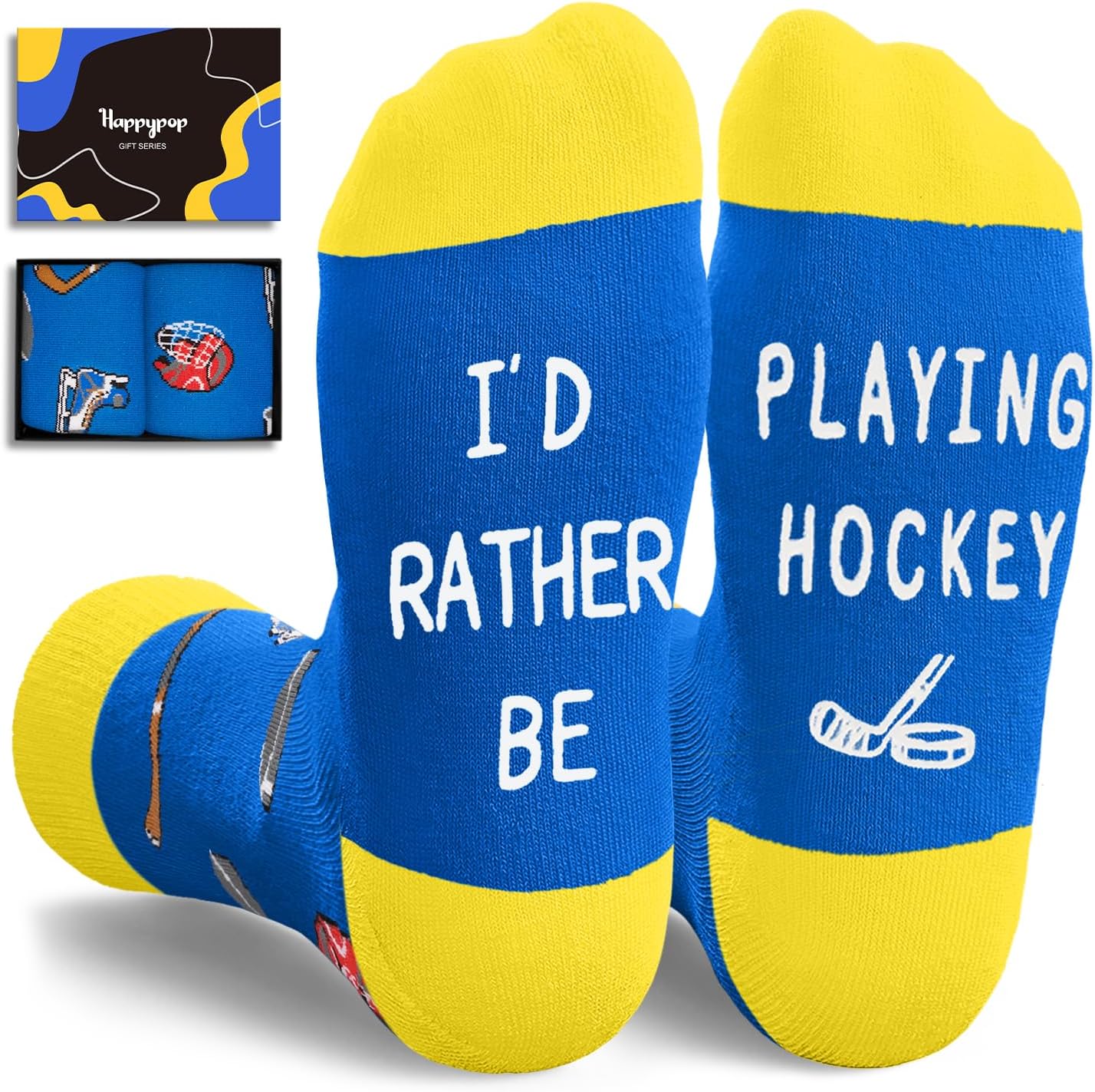 HAPPYPOP Sports Gifts for Kids - Soccer Baseball Basketball Hockey Volleyball Socks