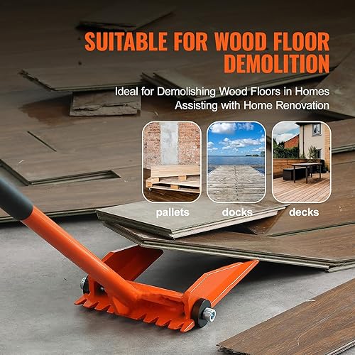 Miniatura 5 de Barra Prylever, mango de 60 pulgadas, capacidad de peso de 8818 libras, barra de palanca de palanca resistente con ruedas de 4 pulgadas y superficie