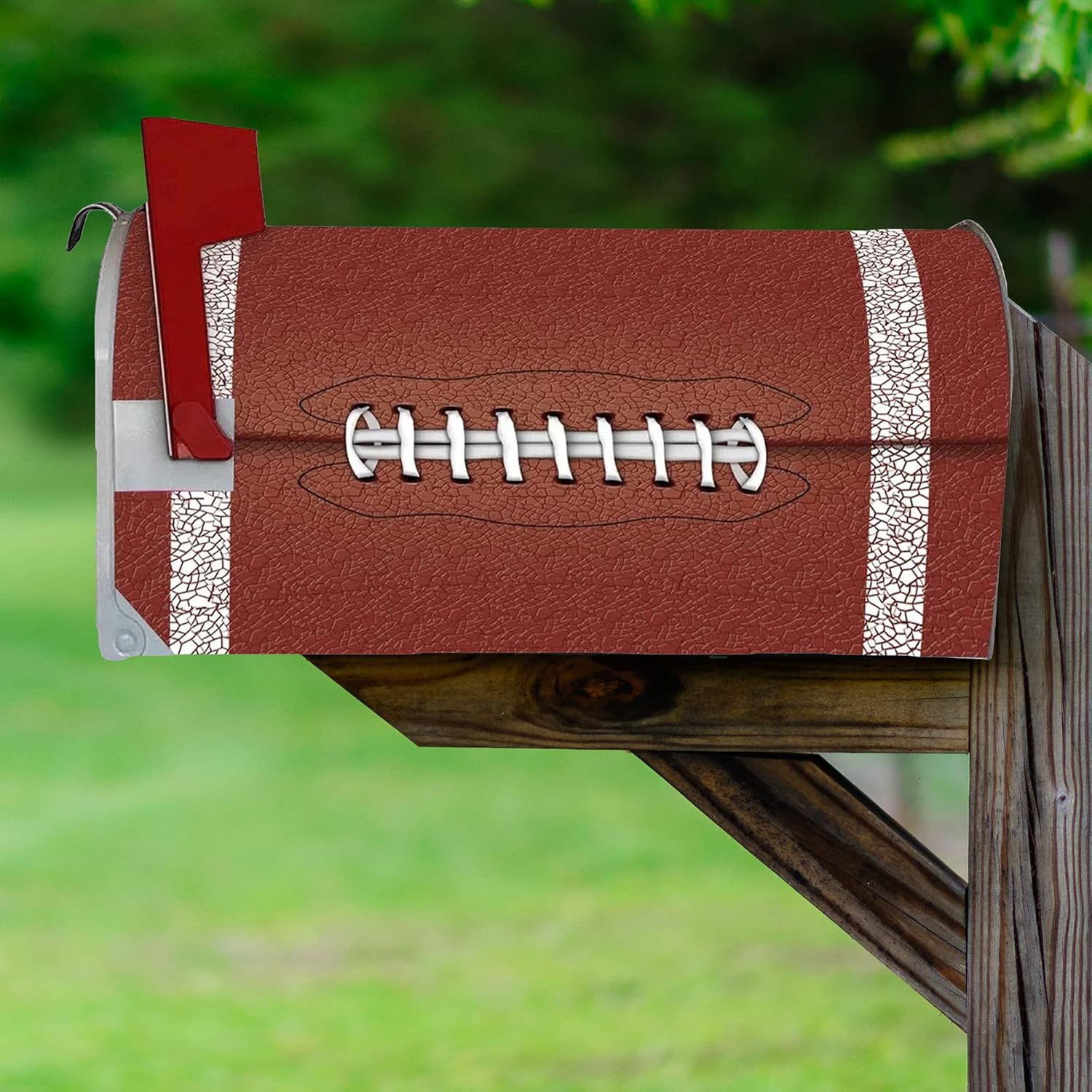 VWAQ Football Mailbox Covers Magnetic Sports Decorative Art - MBM28