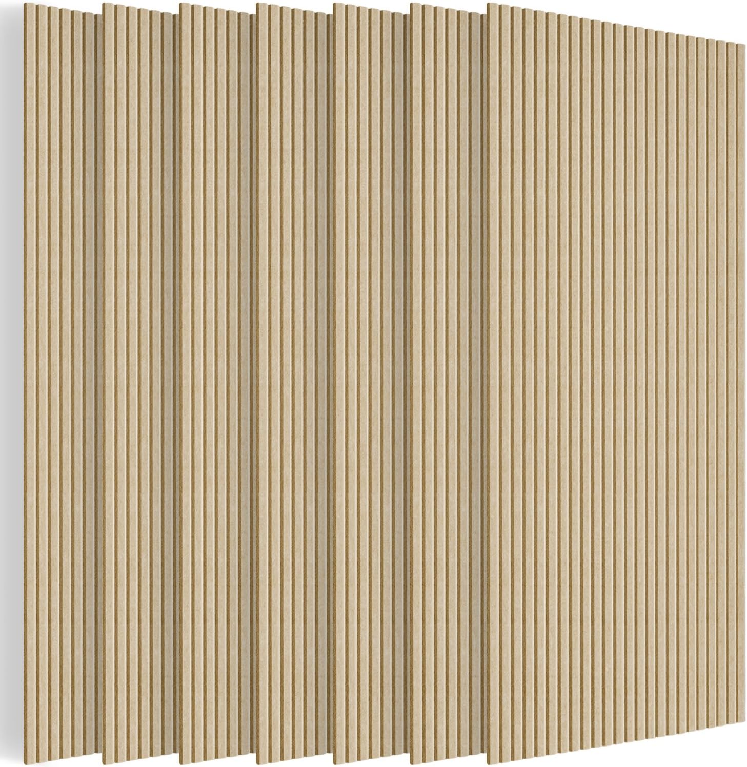 BUBOS 10 Pack Large Acoustic Panels,47.2" X 23.6" X 0.4" Acoustical Wall Panel,Self-Adhesive Sound Proof Foam Panels, Decorative Soundproof Wall Panels for Home Studio Office (Camel)