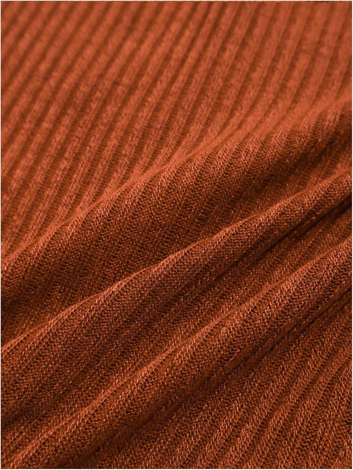 SOLY HUX Women's Ribbed Knit Long Sleeve T Shirts V Neck Tee Pullover Tops Fall Clothes - Image 5