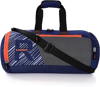 r radiant bag Polyester Gym Duffle Bag for Men and Women with Multiple Pockets and Separate Shoes Compartment for Travel, Sports and Workouts (Navy Blue)-picture-34