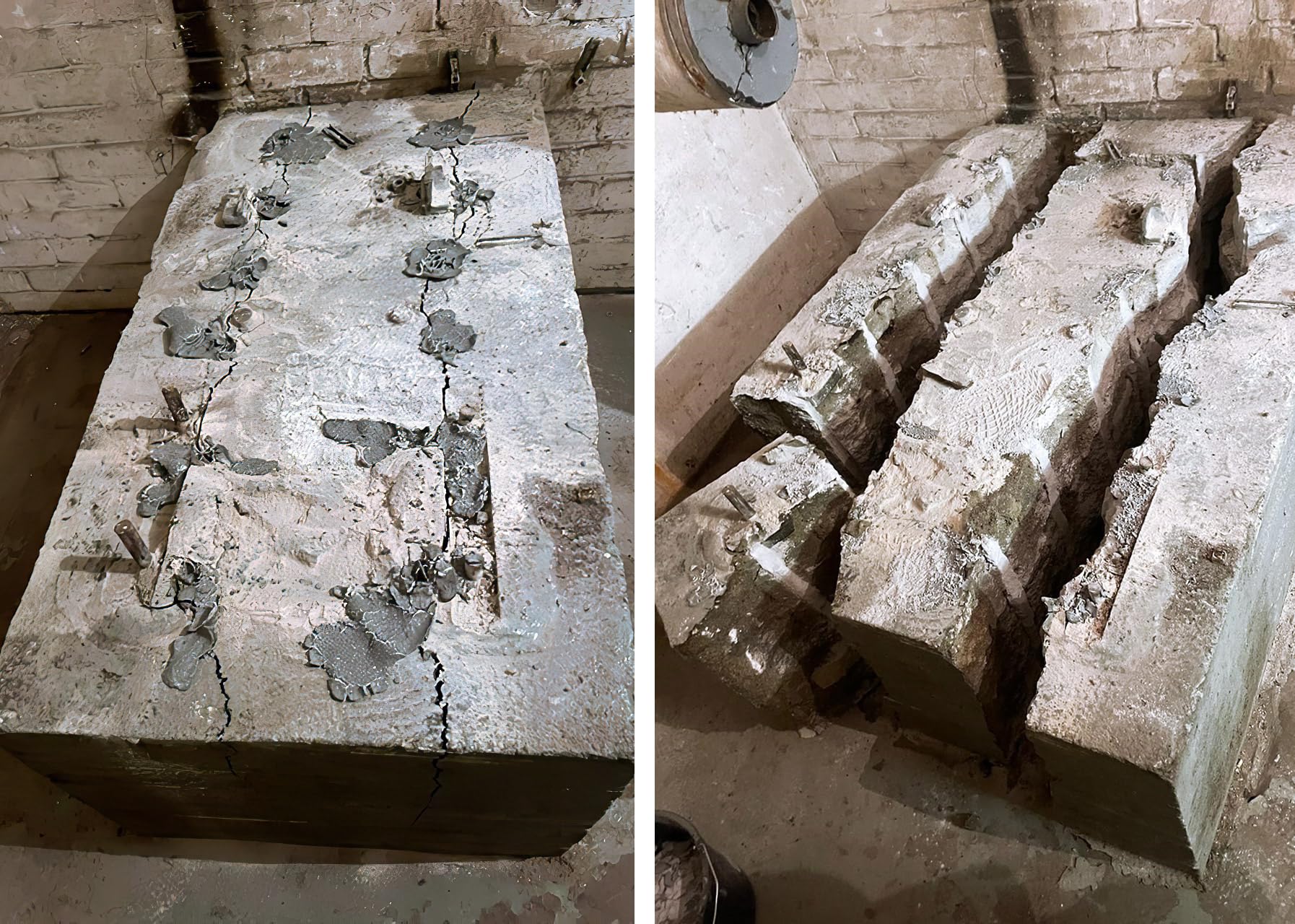 BETONAMIT® Quelldruckmittel – explosionsfreies Sprengmittel – 2.5 kg | Explosionsfreier Abbruch von Beton, Fels und Naturstein, geräuscharm, vibrationsarm, für innen und außen