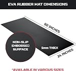 ONREVA Workbench Mat 24X60 Des pouces, EVA Tapis de travail en caoutchouc, Protégez votre haut de banc de travail, Pad de service lourd pour la boîte à outils Top, Table, Station d'outils, Cart de armoire roulant Mat de couverture, 60"X24" 5mm Épaisseur