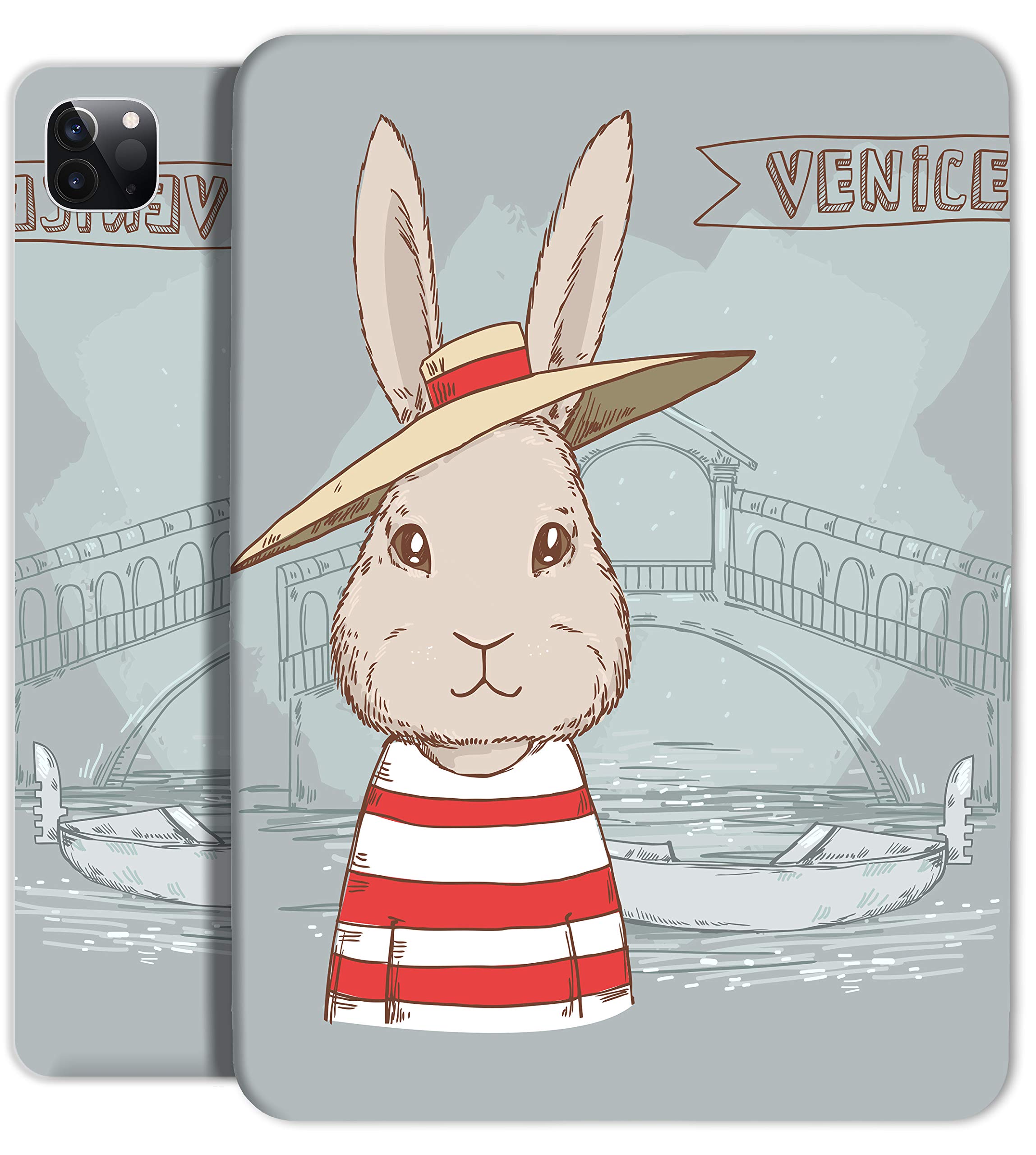 Caseelo Cases for iPad PRO 11 inch 2nd Generation (2020) Printed Slim Folio Magnetic Smart Cover with Auto Sleep/Wake Function & Classic Design with Pencil Pair & Charging Support- Bunny Hat (B08PF7CQN2) Amazon Price History, Amazon Price Tracker