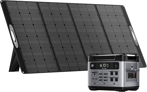 Miniatura 1 de OUKITEL Generador solar con paneles incluidos, estación de energía portátil de 2048 Wh, 2400 W (sobretensión de 4000 W) con juego de paneles solares