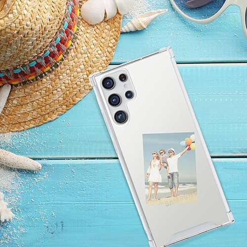 Miniatura 2 de SALAWAT Funda para Galaxy S22 Ultra, funda transparente para Galaxy S22 Ultra, bonita funda delgada con degradado, funda protectora de TPU