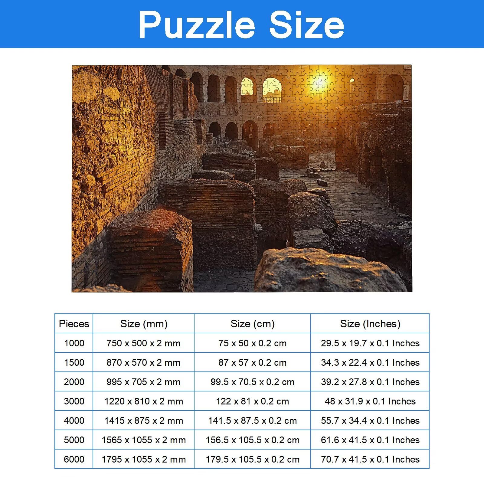 Puzzle 5000 elementów dla dorosłych, puzzle retro dla dorosłych i dzieci, duże drewniane puzzle z pudełkiem, gra koncentracyjna dla dorosłych, 5000 elementów puzzli zachód słońca do dekoracji ścian