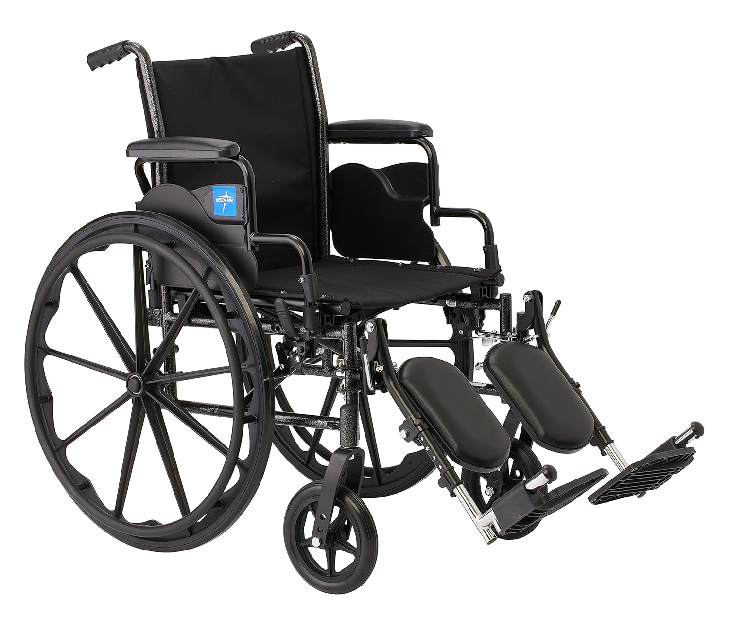 Medline Guardian Wheelchair with Desk-Length Arms and Elevating Leg Rests