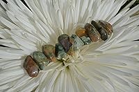 Vista 4 de Pinza para el cabello Rainforest Rhyolite Stone French Barrette