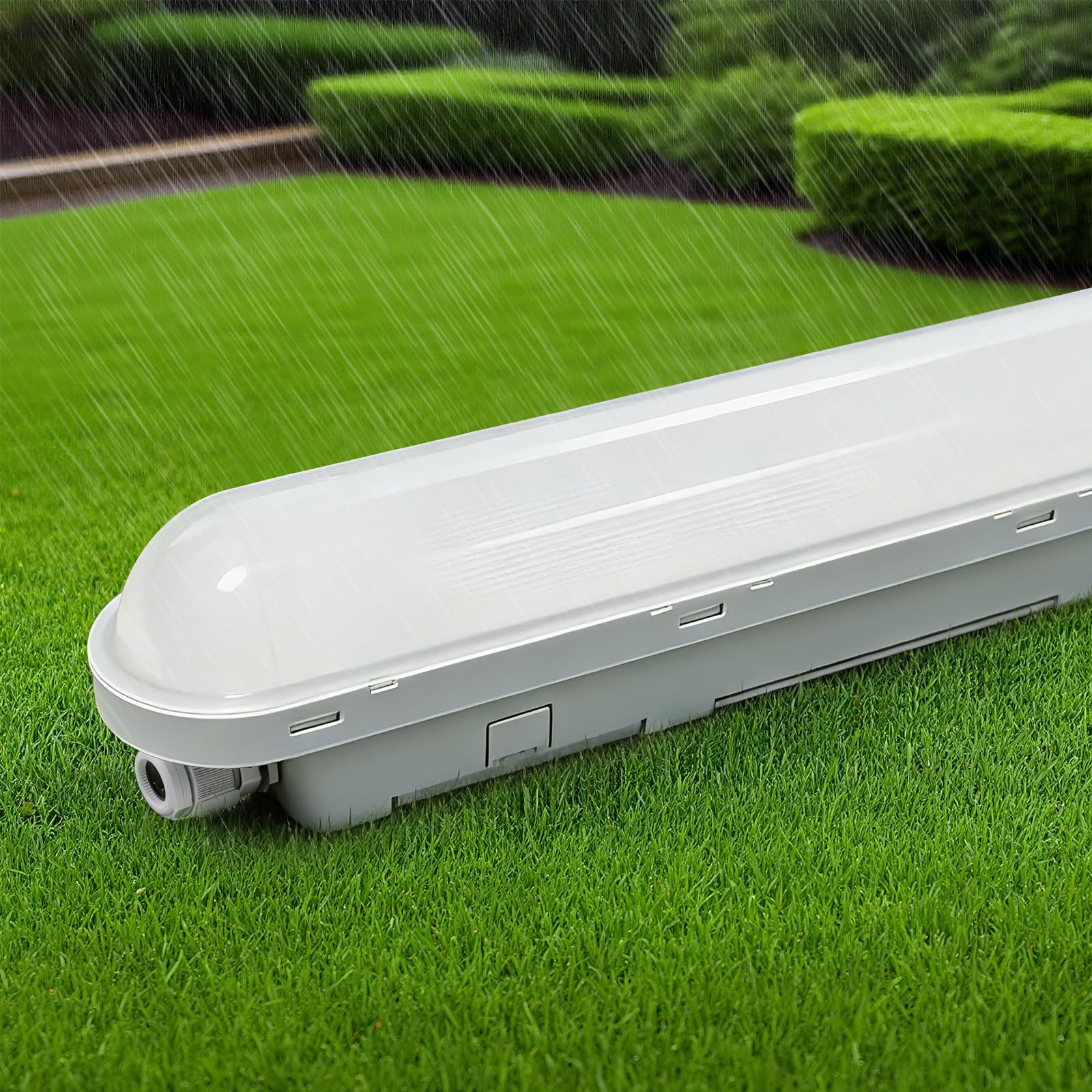 TONFFI LED Feuchtraumleuchte 60cm, 18W IP65 Feuchtraumlampe [2250LM, 6000K Kaltweiß] - Verknüpfbare Wannenleuchte für Bad, Keller, Garage, Werkstatt, Büro