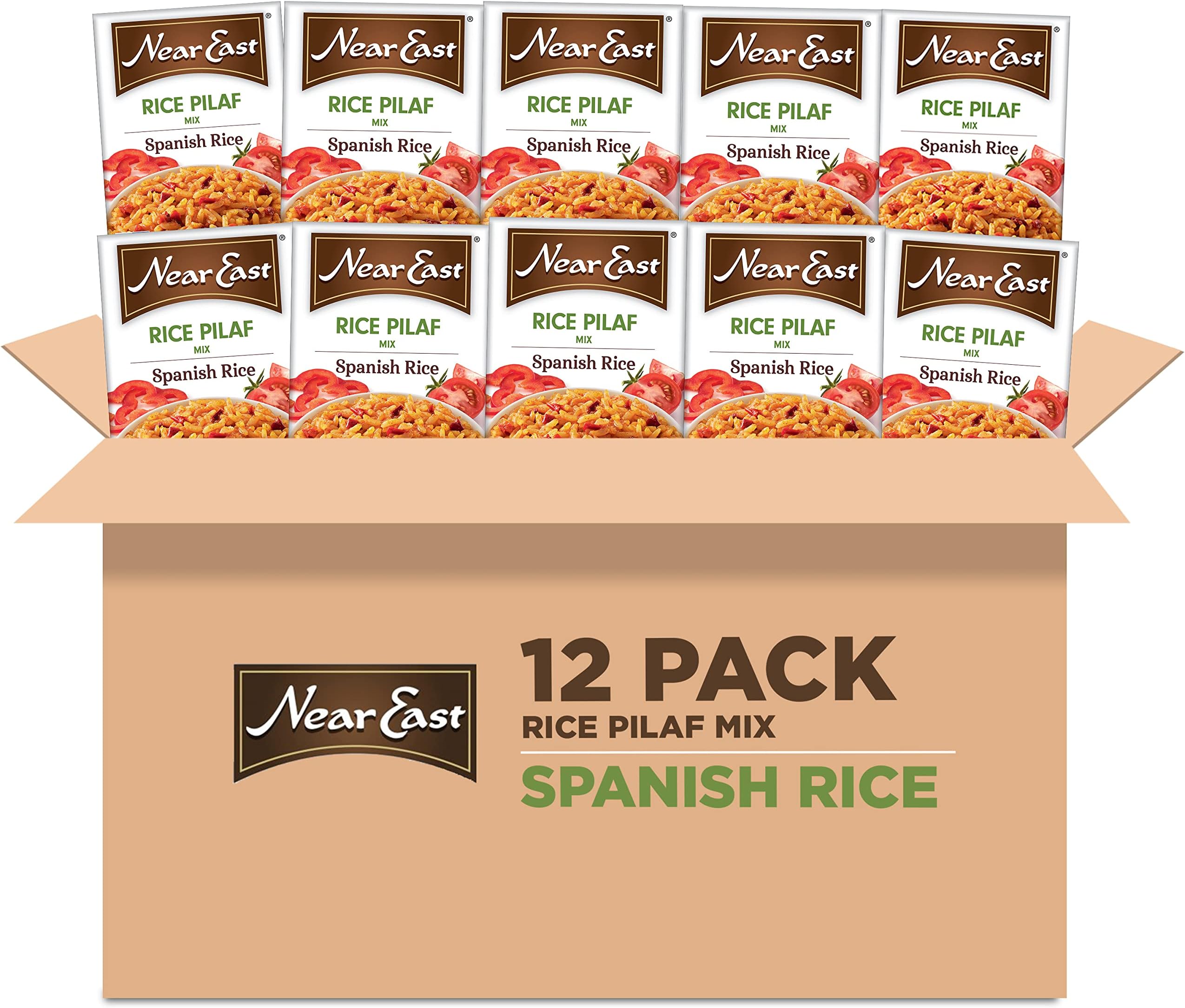 Rice Pilaf Mix, Spanish Rice, 6.75oz Boxes (12 Pack)