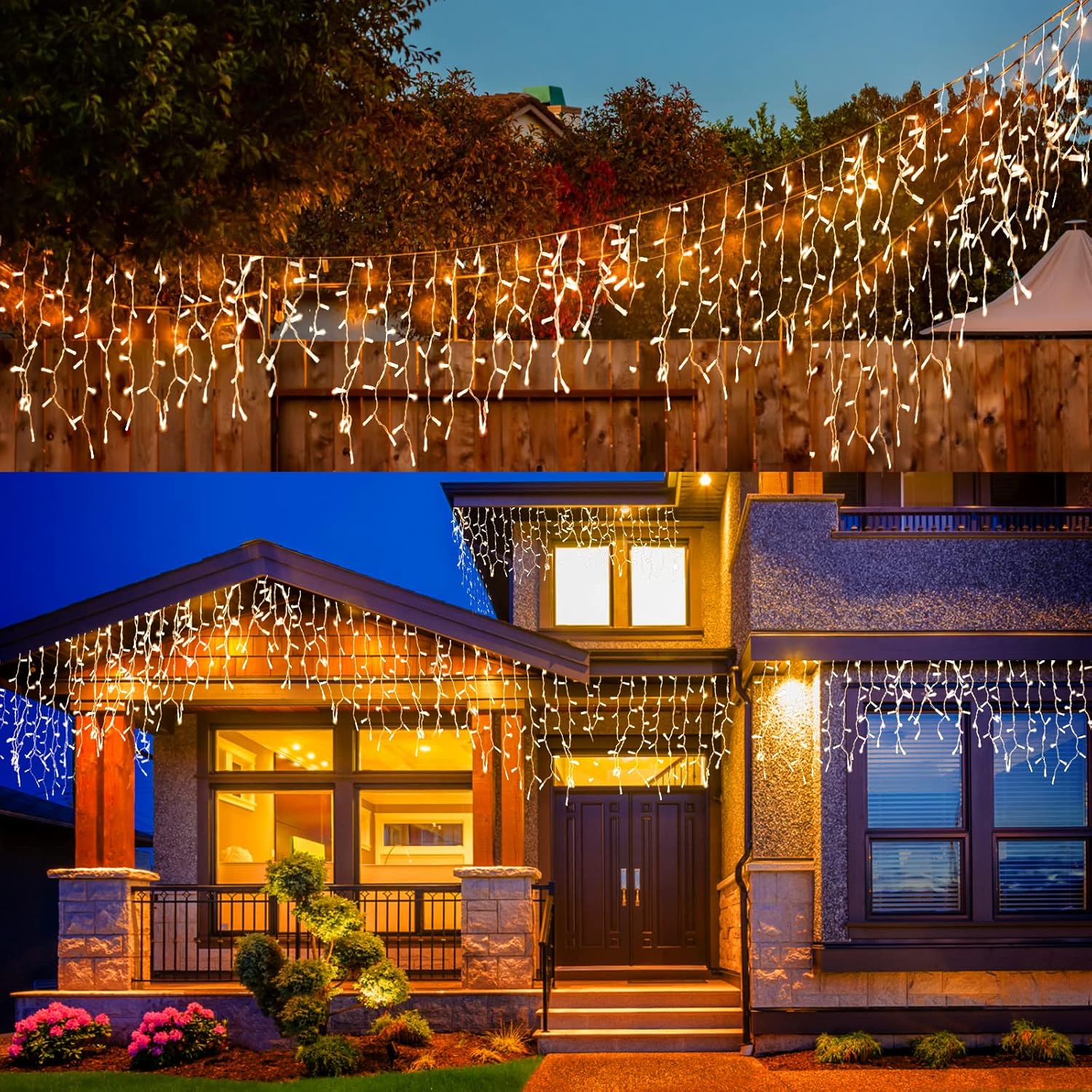 RealPlus 300LED 10m Icicle Fairy Lights Plugin Indoor/Outdoor, LED