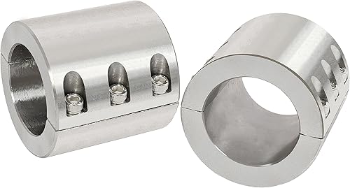 Miniatura 6 de HECASA Abrazadera de tubo de cuello dividido compatible con abrazaderas de barra de rollo de tubo de acero de tamaño OD de 1.875 pulgadas, pernos