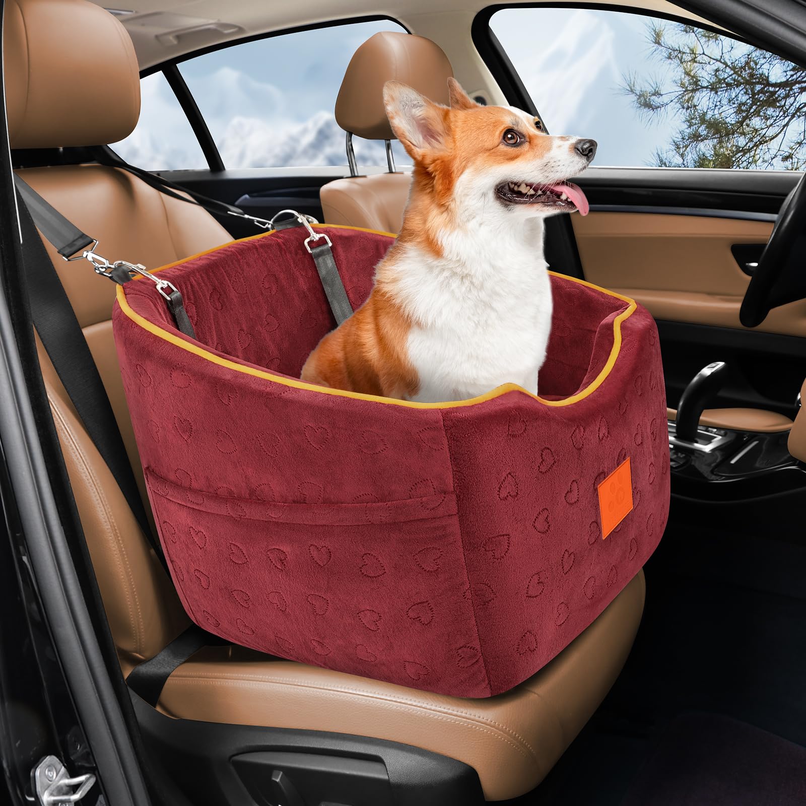 XIEEAOZEE Dog Car Seat