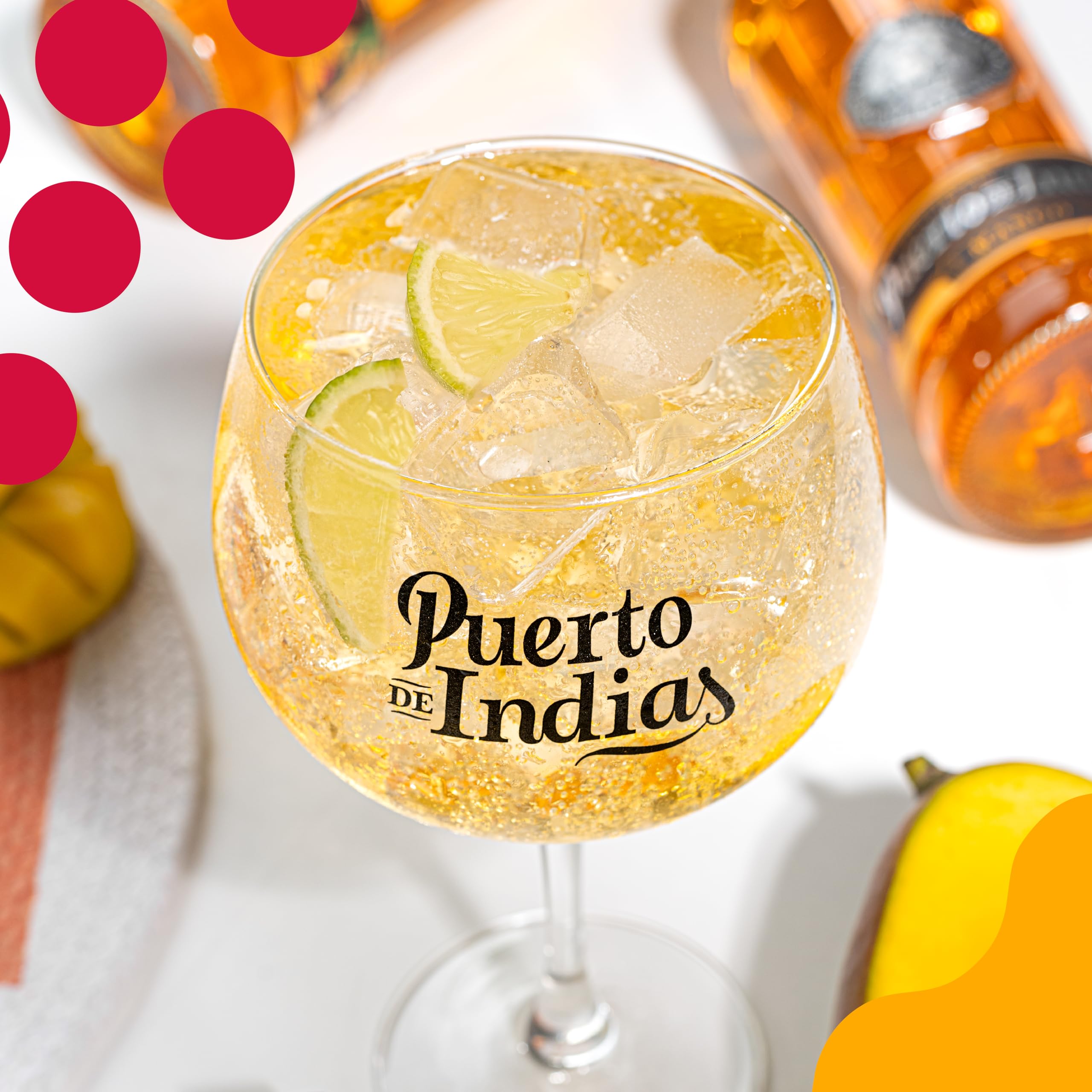 Puerto de Indias – Ginebra de Mango Premium – Mango Premium Gin – 70 cl – 37.5º