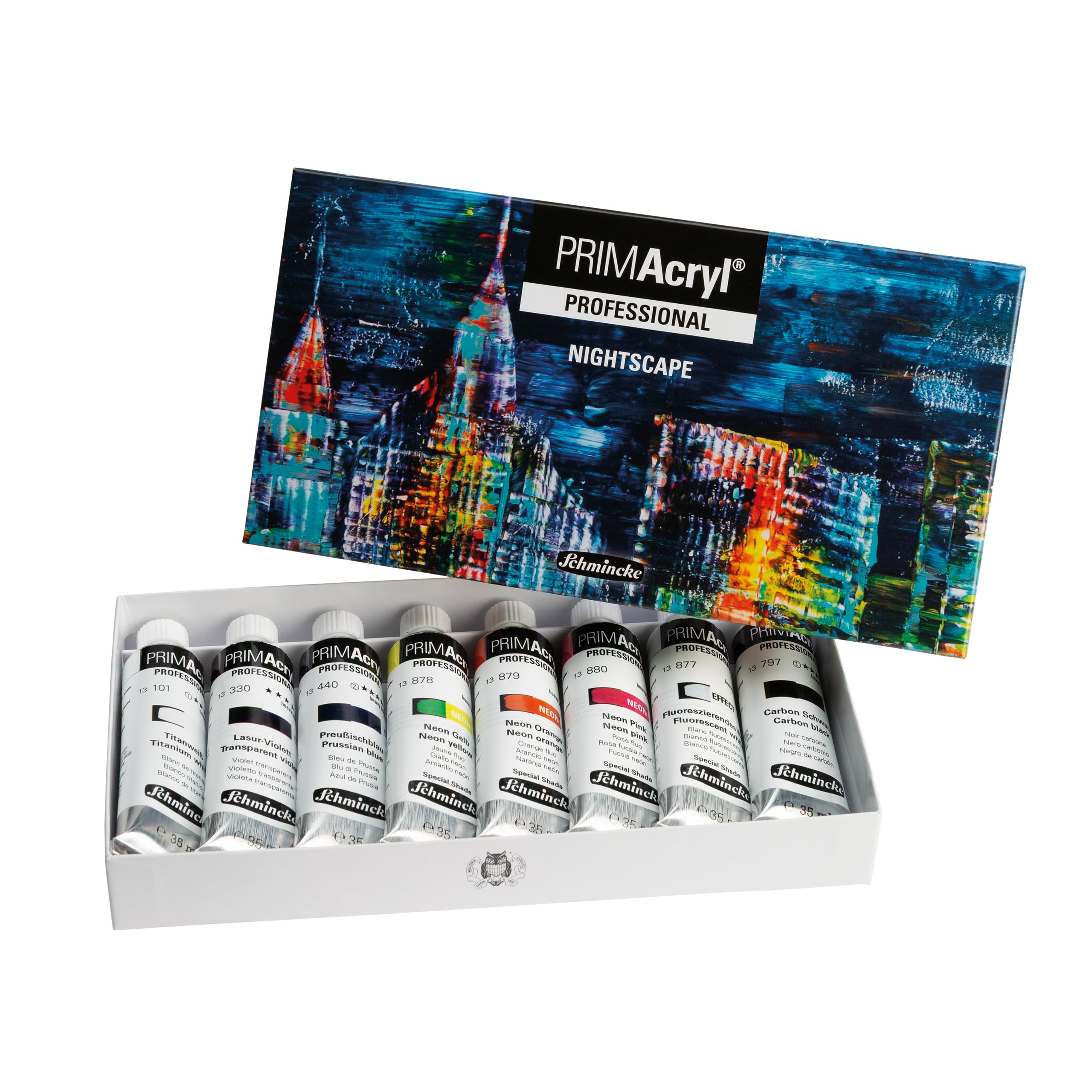 Schmincke Primacryl Professional 73 770 097 Lot de 8 tubes de 35 ml