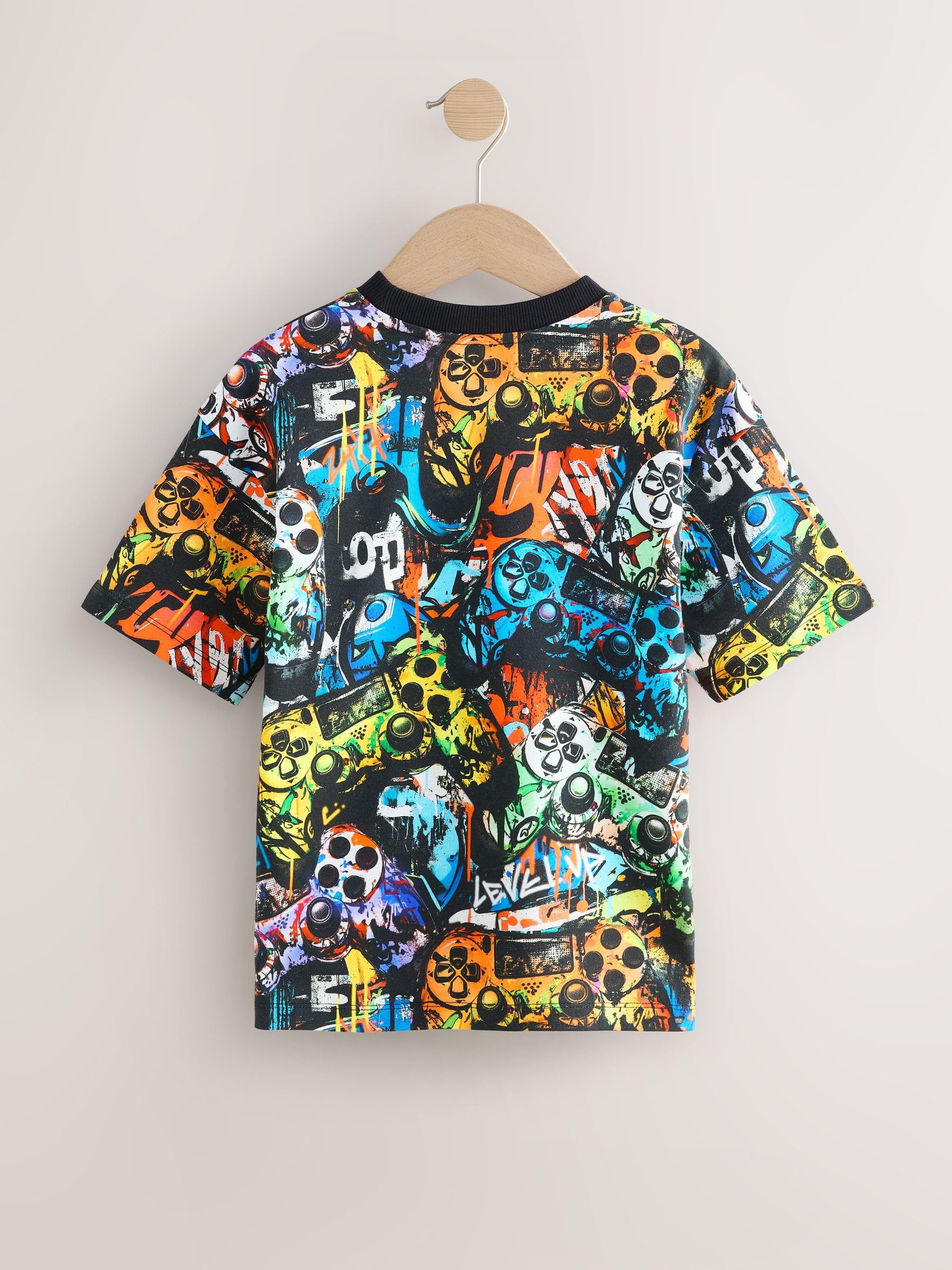 NEXT Ragazzo Confezione da 3 t-Shirt comode a Maniche Corte con Stampa