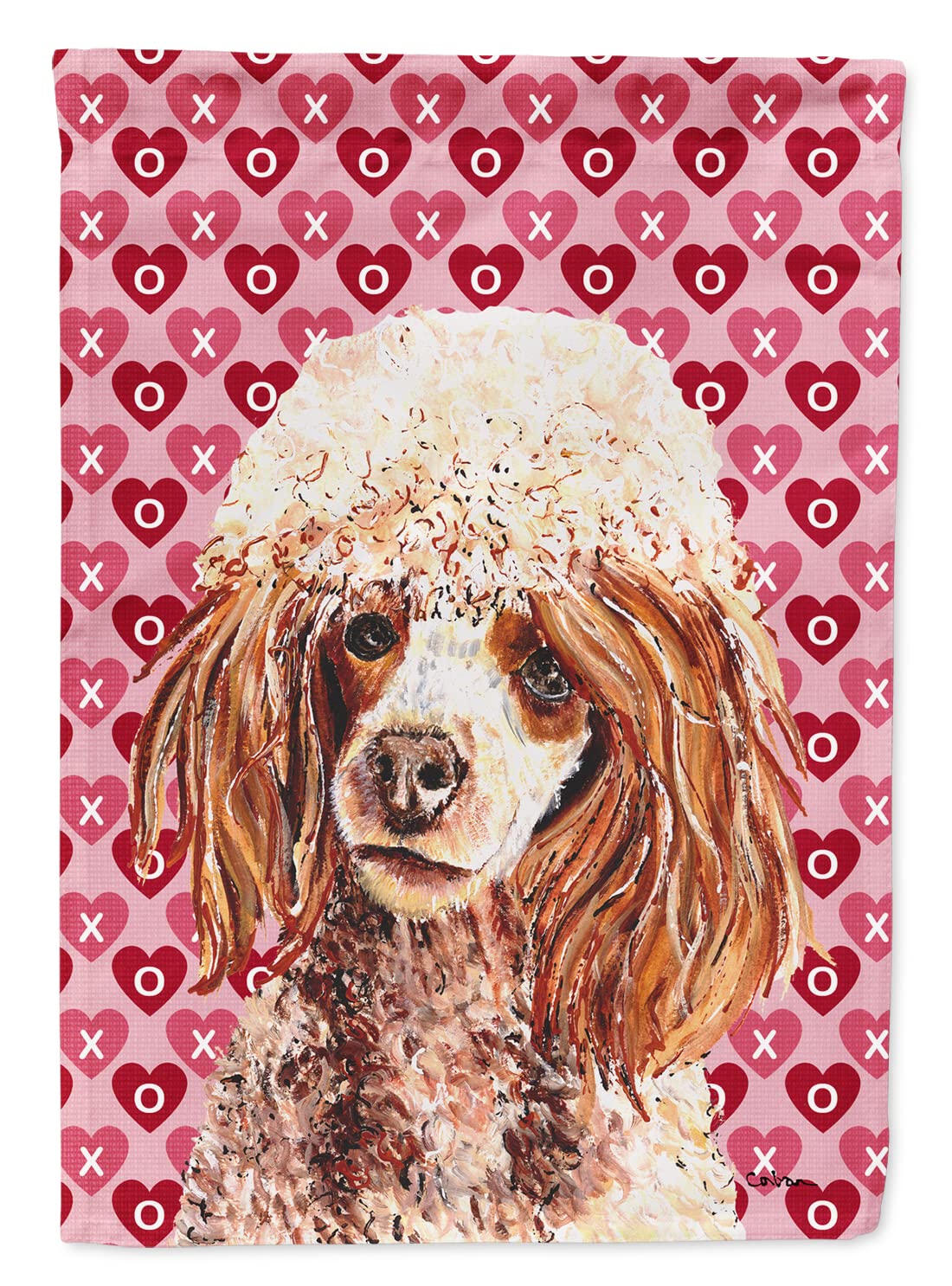 Drapeau caniche miniature rouge Sc9699chf idée cadeau originale pour amateur de caniches
