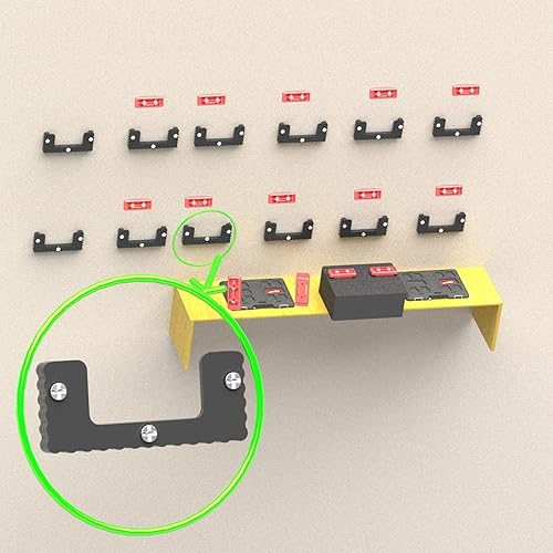 Miniatura 10 de 30 unidades para tacos Milwaukee Packout, tacos compatibles con sistema de embalaje Milwaukee, sistema de almacenamiento MountTool Box en cualquier