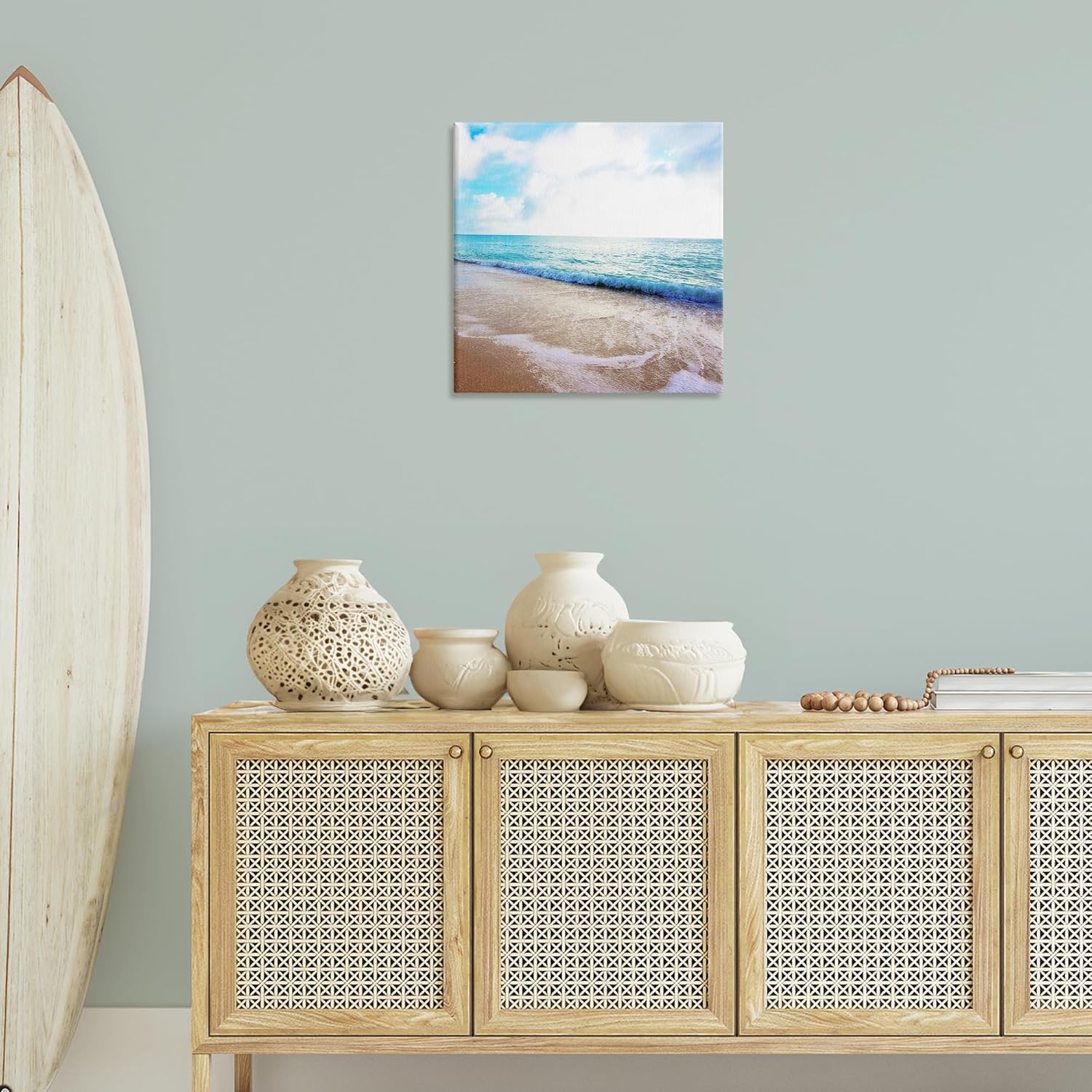 Stupell Industries Billowing Beach Wave Canvas Wall Art Design by Susan Bryant, 24 x 24