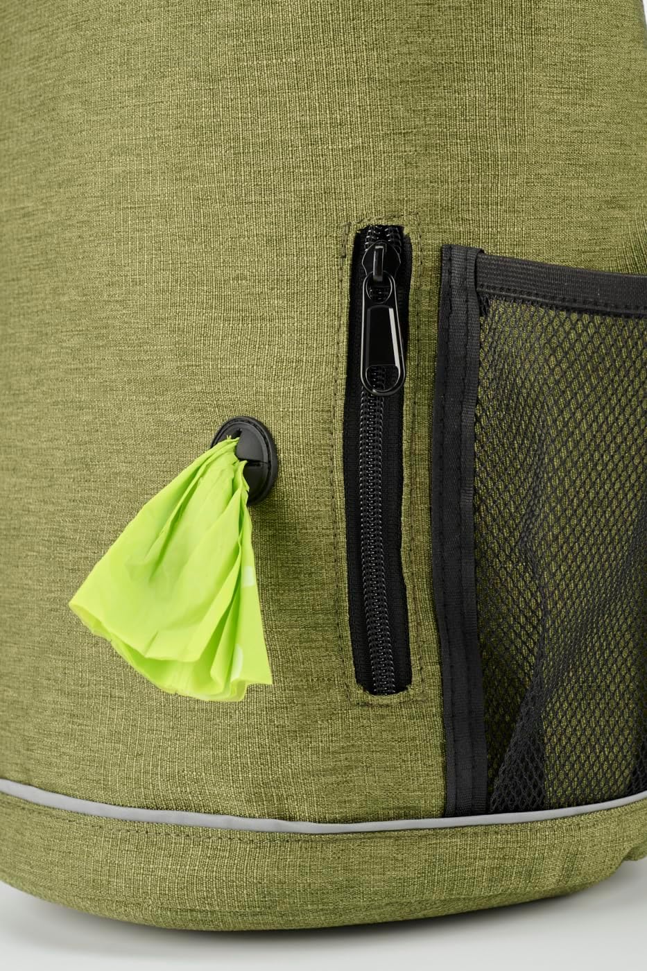Waterproof Roll Top Pet Dog Food Travel Organizer Storage Bag Trash Bag Dispenser for Trips Outdoor Camping Free 350ml Portable Folding Bowl, 30 Cups / 10 lbs Large (Green)