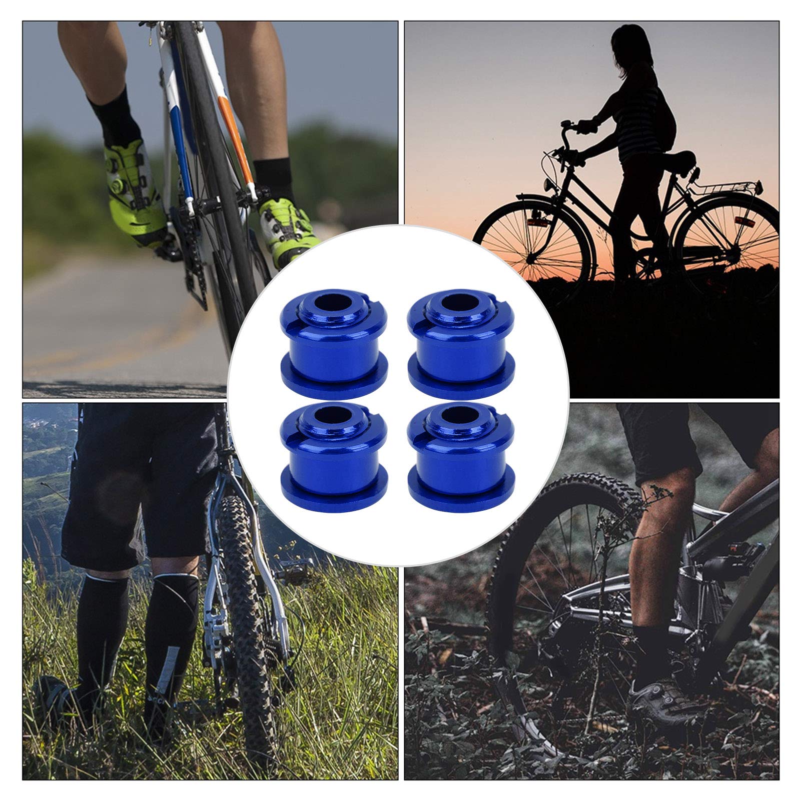 Kit De Boulons De Plateau 10 Pièces 4.9mm - Alu 7075, Mono-vitesse, Pour VTT/route, Noir/rouge
